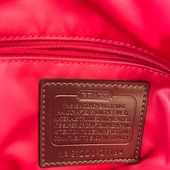 Coach NWOT Poppy Large Embroidered Multi Colored Signature “C” - Picture 3 of 10